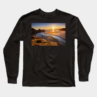 Three Cliffs Bay, Gower Long Sleeve T-Shirt